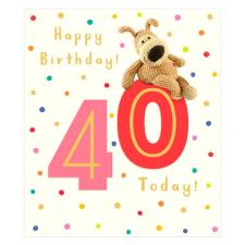 Boofle 40 Today Birthday Card