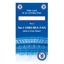 No.1 Fan Personalisable Chelsea Certificate Birthday Card