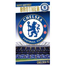 Brother Chelsea FC Birthday Card with Badge