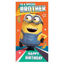 Brother Minion Birthday Card