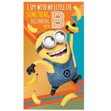 Depicable Me 3 Minions Bananas Birthday Card