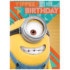 Despicable Me 3 Minions Yippee! It&#39;s Your Birthday Card