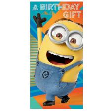 Despicable Me 3 Minion Money Wallet Birthday Card