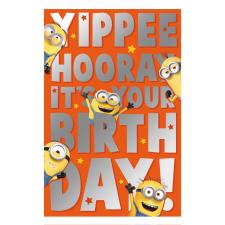Yippee Hooray Minions Happy Birthday Card