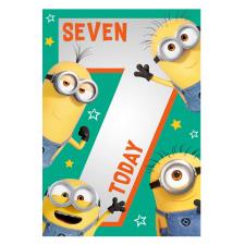 7 Today Minions 7th Birthday Card
