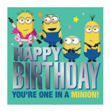 One In A Minion Birthday Card
