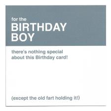 Birthday Boy Humour Birthday Card