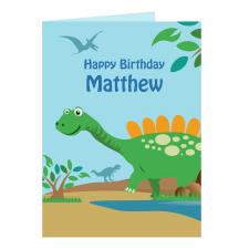 Personalised Dinosaur Card