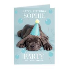 Personalised Rachael Hale Party 'Til You Drop Card