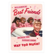 Best Friends Grease The Movie Birthday Card