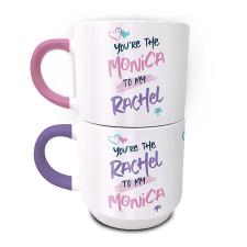 Friends Monica &amp; Rachel Stackable Mugs Set