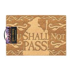 Lord Of The Rings You Shall Not Pass Embossed Doormat