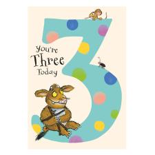 Three Today The Gruffalo's Child 3rd Birthday Card
