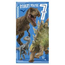 7 Today Jurassic World 7th Birthday Card