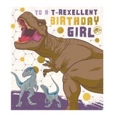 Birthday Girl Jurassic World Birthday Card