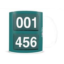 Squid Game Numbers Mug