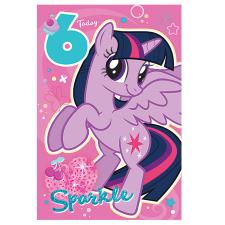 6 Today My Little Pony 6th Birthday Card