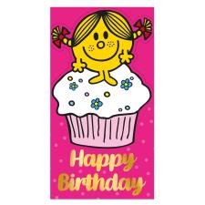 Little Miss Cupcake Mr Men Birthday Card