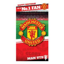 No.1 Fan Manchester United Birthday Card