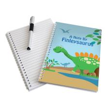 Personalised Dinosaur A5 Notebook