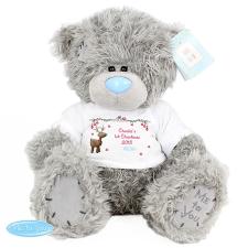 Personalised 10" Me to You Bear with Reindeer T-Shirt