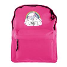 Personalised Unicorn Pink Backpack