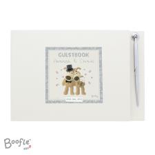 Personalised Boofle Wedding Hardback Guest Book & Pen