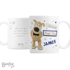 Personalised Boofle Blue Wedding Mug