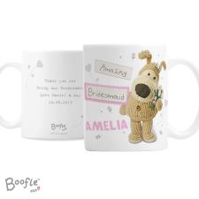 Personalised Boofle Pink Wedding Mug