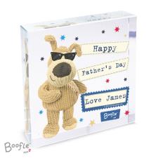 Personalised Boofle Stars Crystal Block