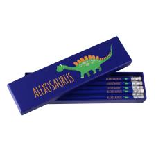 Personalised Dinosaur Box of 12 HB Pencils