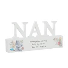 Personalised Me to You Bear Wooden Nan Ornament