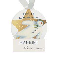 Personalised The Snowman Acrylic Decoration