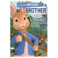 Peter Rabbit Awesome Brother Birthday Card