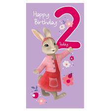 2 Today Peter Rabbit 2nd Birthday Card