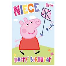 Niece Happy Birthday Peppa Pig Birthday Card