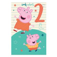 2nd Birthday Peppa Pig Birthday Card