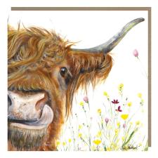 Pankhurst Gallery Highland Cow Greetings Card