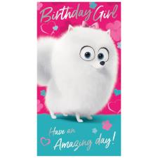 Birthday Girl The Secret Life Of Pet Birthday Card