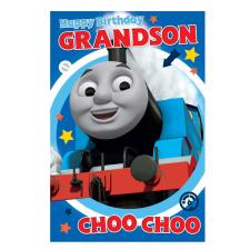 Grandson Thomas & Friends Birthday Card