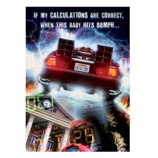 Back To The Future Calculations Birthday Card