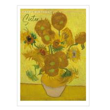 Sunflowers Sister Van Gogh Birthday Card
