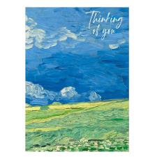 Wheatfield Under Thunderclouds Van Gogh Thinking Of You Card
