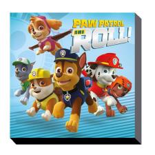 Paw Patrol On a Roll Canvas Print (30cm x 30cm x 4cm)