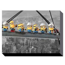 Minions Lunch On A Skyscraper Canvas Print (85cm x 120cm)