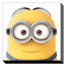 Minion Dave Close Up Canvas Print (85cm x 85cm)