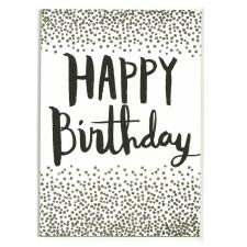 Gold Sparkle Happy Birthday Card