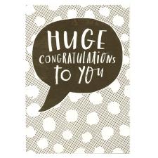 Gold Sparkle Huge Congratulations Card