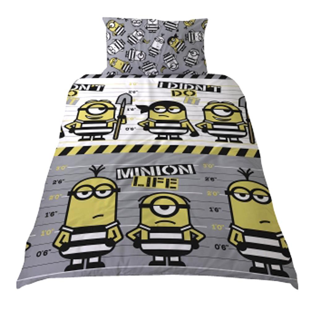 Despicable Me Jailbird Reversible Single Duvet Cover Bedding Set