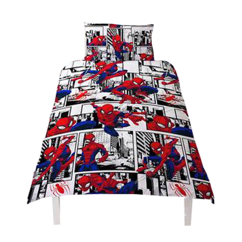 Marvel Spiderman Metropolis Single Duvet Cover Set Kids 2 In 1 Design